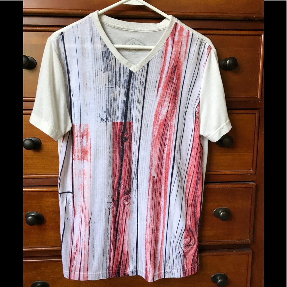 Red Camel Men’s V-neck T-shirt